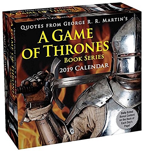 Quotes from George R. R. Martins a Game of Thrones Book Series 2019 Day-To-Day (Daily)