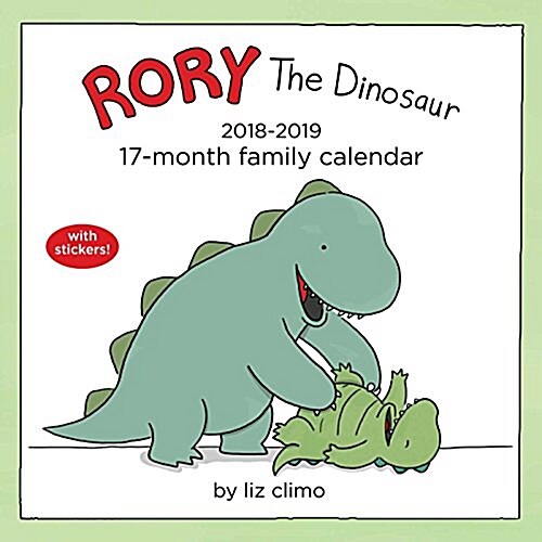 Rory the Dinosaur 2018-2019 17-Month Family Calendar (Wall)