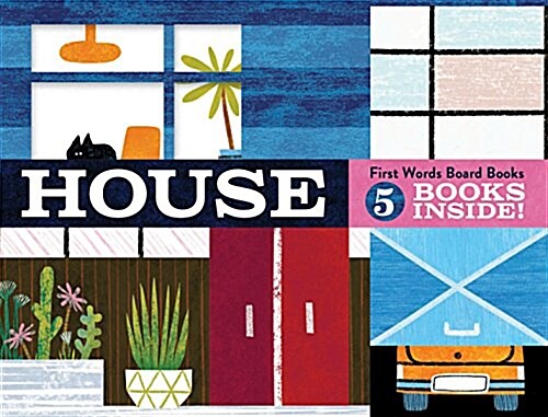 House: First Words Board Books: 5 Books Inside! (Illustrated Set of Board Books for Babies, Interactive Books and Playset, Babys First Words) (Board Books)