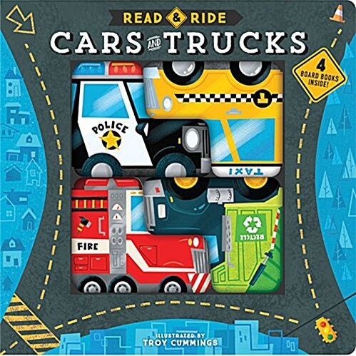 Read & Ride: Cars & Trucks (Board Book 4권)