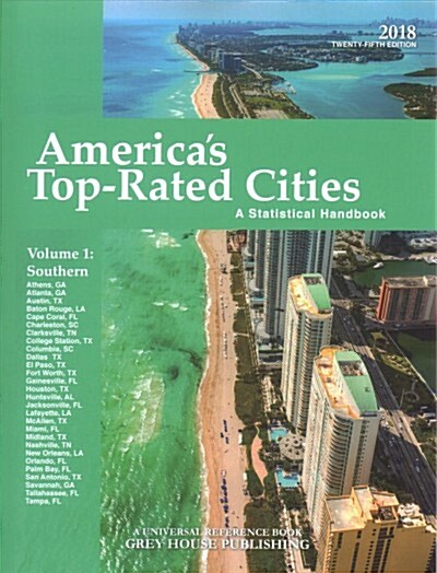 Americas Top-Rated Cities, 4 Volume Set, 2018: Print Purchase Includes 2 Years Free Online Access (Paperback, 25)
