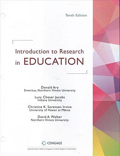 Introduction to Research in Education + Mindtap Education, 1 Term 6 Months Access Card (Paperback, 10th, PCK, UNB)