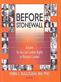 Before Stonewall (Paperback)