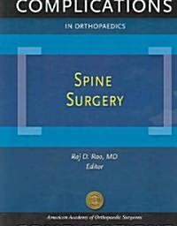 Complications in Orthopaedics: Spine Surgery (Paperback)