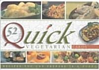 Quick Vegetarian Cards: Recipes You Can Prepare in a Hurry (Paperback)