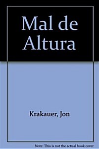 Mal De Altura (Hardcover)