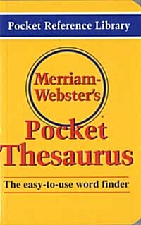Merriam-Websters Pocket Thesaurus (Paperback)