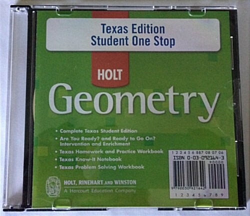 Geometry Student One-Stop, Grade 10 (CD-ROM)