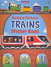 Build a Picture Sticker Trains (Paperback, New)