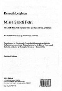 Missa Sancti Petri (Paperback)