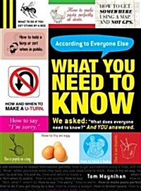 What You Need to Know: According to Everyone Else (Paperback)