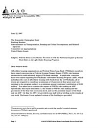 Federal Home Loan Banks: Too Soon to Tell the Potential Impact of Excess Stock Rule on the Affordable Housing Program (Paperback)