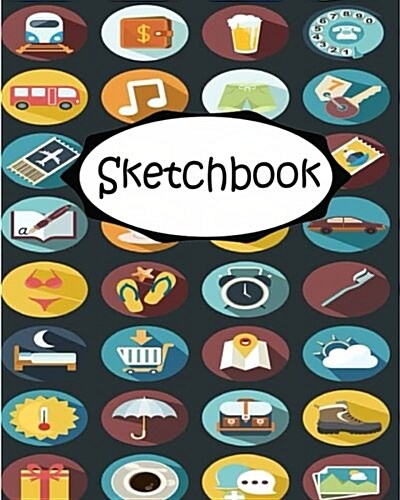 Sketchbook: Icon 2: Socute: 110 Pages of 8 x 10 Blank Paper for Drawing (Sketchbooks) (Paperback)