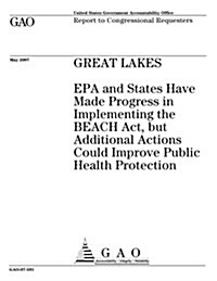 Great Lakes: EPA and States Have Made Progress in Implementing the Beach ACT, But Additional Actions Could Improve Public Health Pr (Paperback)