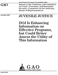 Juvenile Justice: Doj Is Enhancing Information on Effective Programs, But Could Better Assess the Utility of This Information (Paperback)