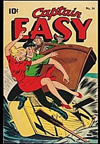 Captain Easy: Vintage Classic Comic Cover on a Blank Journal Diary 7 X 10 Size 150 Gray Lined Pages College Rule (Paperback)