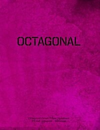 Octagonal Graph Paper Notebook 1/4 inch octagons 160 pages: 8.5x11 notebook with magenta grunge cover. octagons with 1/4 inch diameter, 1/10 edges, (Paperback)