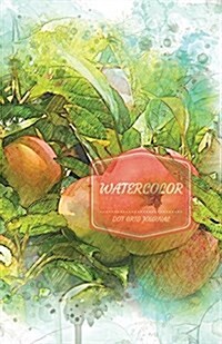 WaterColor Dot Grid Journal: : Apple Garden Dot Grid Blank Journal, 120 Pages Grid Dotted Matrix A5 Notebook, Life Journal (Paperback)