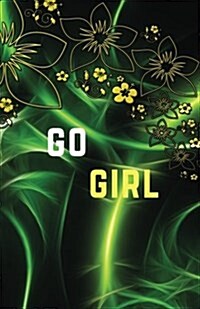 Go Girl: Dot Grid Blank Journal, 120 Pages Grid Dotted Matrix A5 Notebook, Life Journal (Paperback)