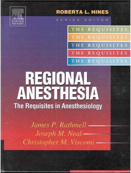 [중고] Regional Anesthesia (Hardcover, 1st)