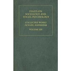 [중고] Essays On Sociology And Social Psychology (Hardcover)