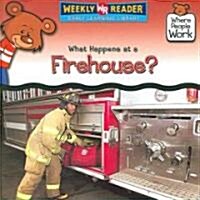 What Happens at a Firehouse? (Paperback)