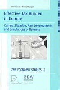 Effective Tax Burden in Europe: Current Situation, Past Developments and Simulations of Reforms (Paperback, Softcover Repri)