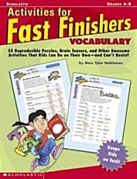 Activities for Fast Finishers Vocabulary (Paperback)