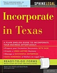Incorporate in Texas (Paperback, 4th)