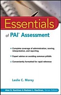 Essentials of PAI Assessment (Paperback)