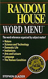 Random House Websters Word Menu (Mass Market Paperback, REV AND UPDATED)