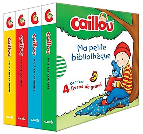 Caillou : Ma petite bibliotheque : Coffret en 4 volumes : Caillou va au restaurant ; Caillou se fait garder ; Caillou va a la garderie ; Caillou fait (Product Bundle)