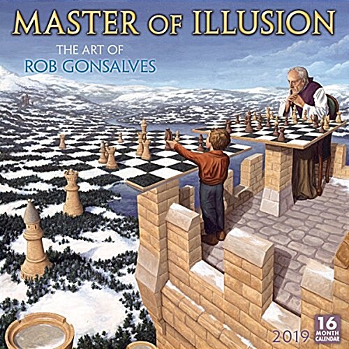 2019 Master of Illusion the Art of Rob Gonsalves 16-Month Wall Calendar: By Sellers Publishing (Other)