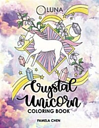Crystal Unicorn Tarot Coloring Book (Paperback)
