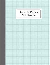 Graph Paper Notebook: 1/2 Inch Squares: 100 Pagess Large Print 8.5x11 (Paperback)