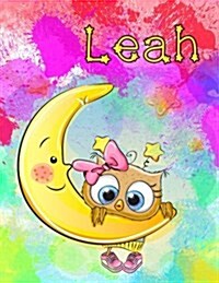 Leah: Personalized Book with Name, Journal, Notebook, Diary, 365 Lined Pages, 8 1/2 x 11 (Paperback)