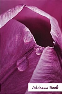 Address Book.: (Flower Edition Vol. E76) Pink Flower Design. Glossy Cover, Large Print, Font, 6 x 9 For Contacts, Addresses, Phone (Paperback)