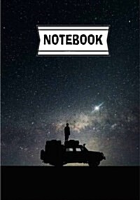 Notebook: Star space: Journal Diary, 110 Lined pages, 7 x 10 (Paperback)