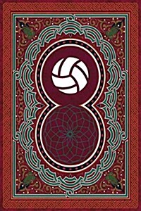 Monogram Volleyball Notebook: Blank Journal Diary Log (Paperback)