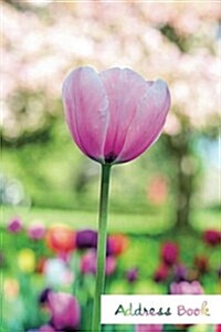 Address Book.: (Flower Edition Vol. E89) Pink Tulip Design. Glossy Cover, Large Print, Font, 6 X 9 for Contacts, Addresses, Phone N (Paperback)