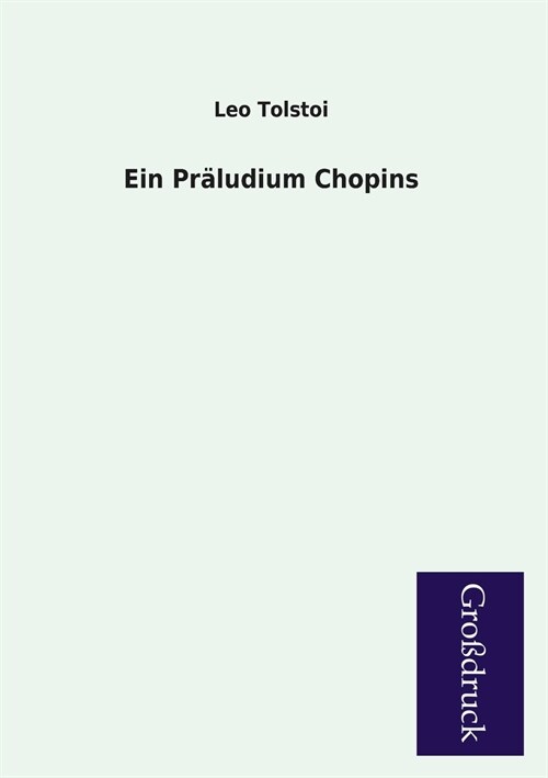 Ein Praludium Chopins (Paperback)