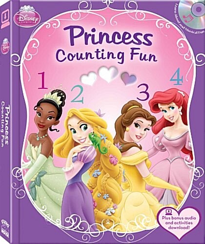 [중고] Princess Counting Fun (Board Book, Compact Disc)