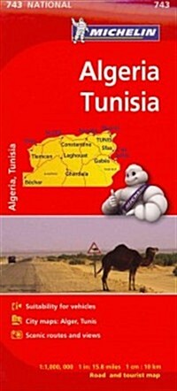 Michelin Map Algeria/Tunisia (Folded)