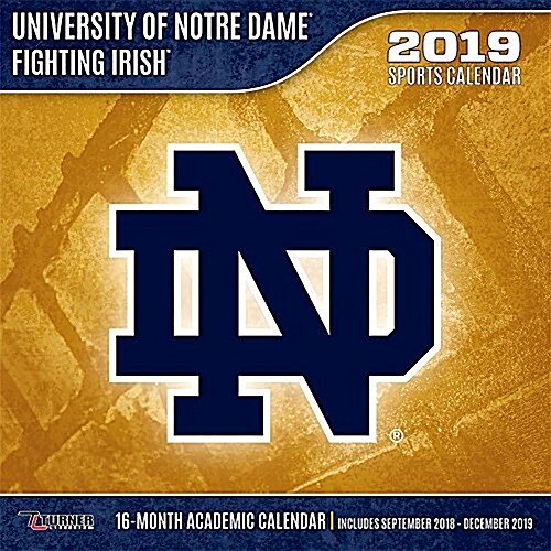 Notre Dame Fighting Irish 2019 12x12 Team Wall Calendar (Wall)