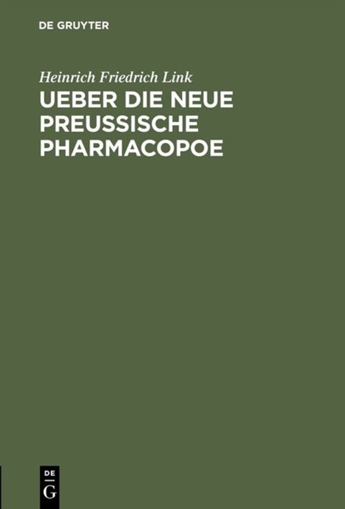 Ueber Die Neue Preu?sche Pharmacopoe (Hardcover)