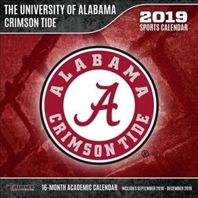 Alabama Crimson Tide 2019 12x12 Team Wall Calendar (Wall)