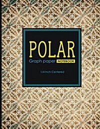 Polar Graph Paper Notebook: 1/4 Inch Centered: Polar Coordinates, Polar Sketchbook, Vintage/Aged Cover, 8.5 x 11, 100 pages (Paperback)