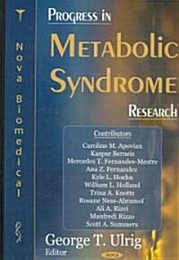 Progress in Metabolic Syndrome Research (Hardcover)