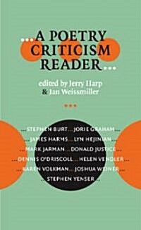 A Poetry Criticism Reader (Paperback)