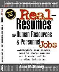 Real-Resumes for Human Resources and Personnel Jobs (Paperback)